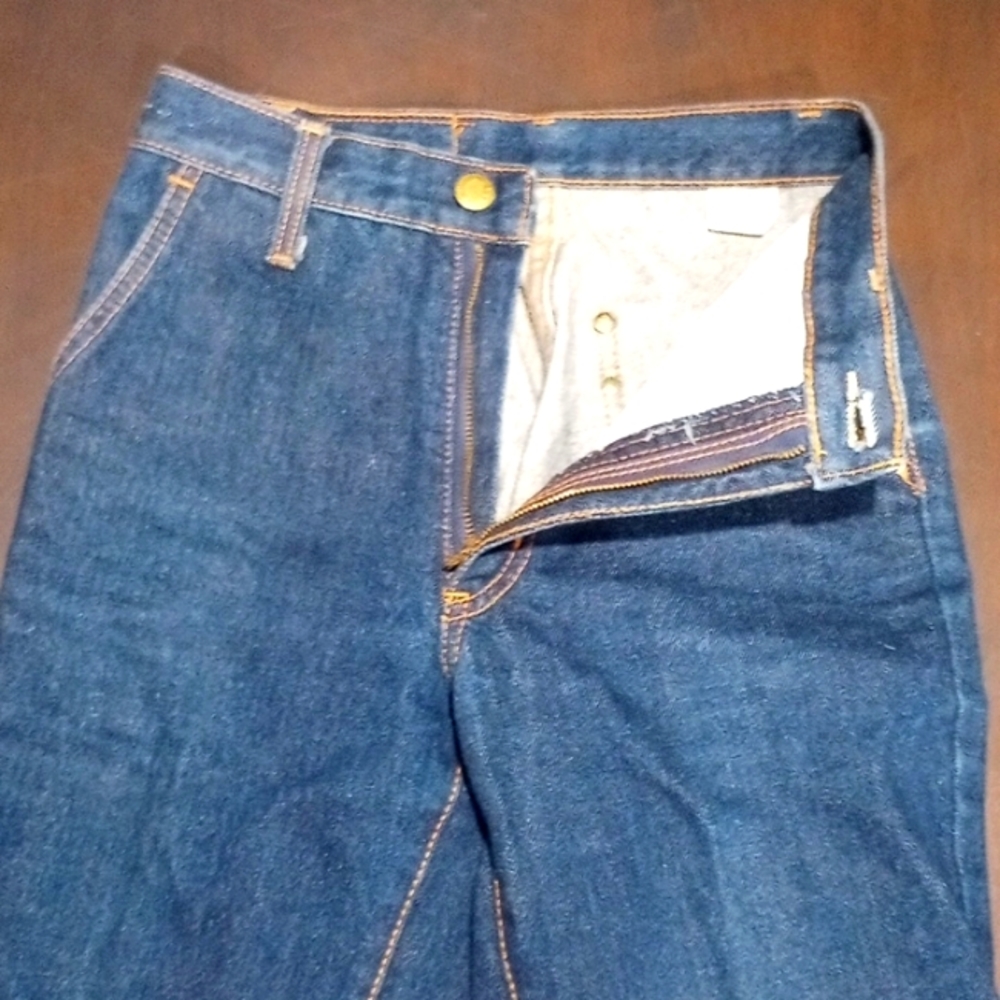 Vintage Brittania western size 24 X 23.5  (10 girls) blue 100% cotton jeans